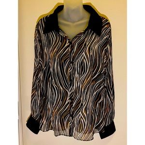 Dressbarn Women’s Plus Size Button Up Blouse